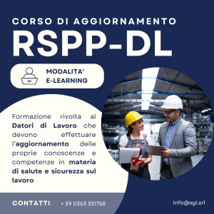 Corso online aggiornamento RSPP-DL